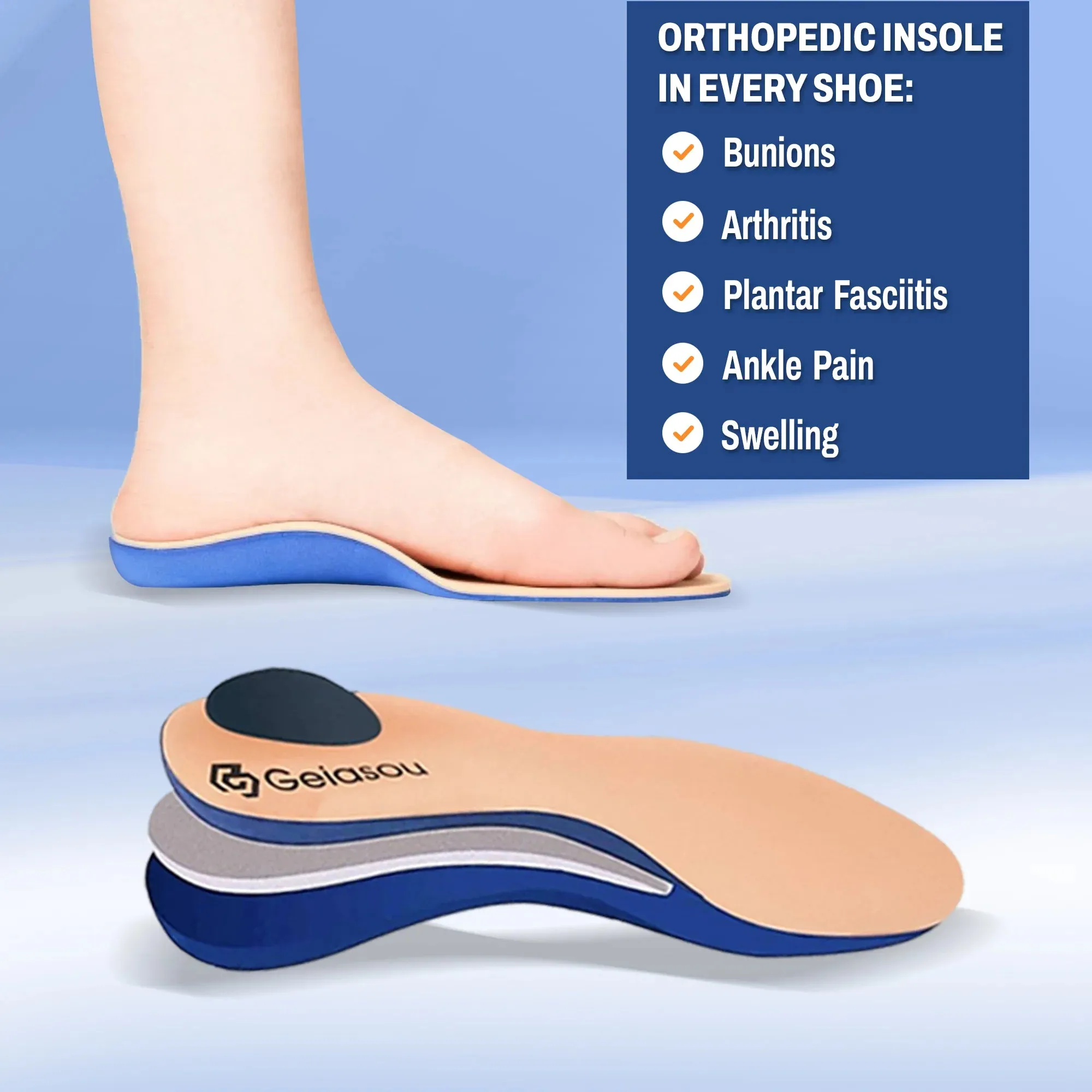 GRW Orthopedic Men Shoes Comfort Cushion Lightweight Walking Casual Shoes