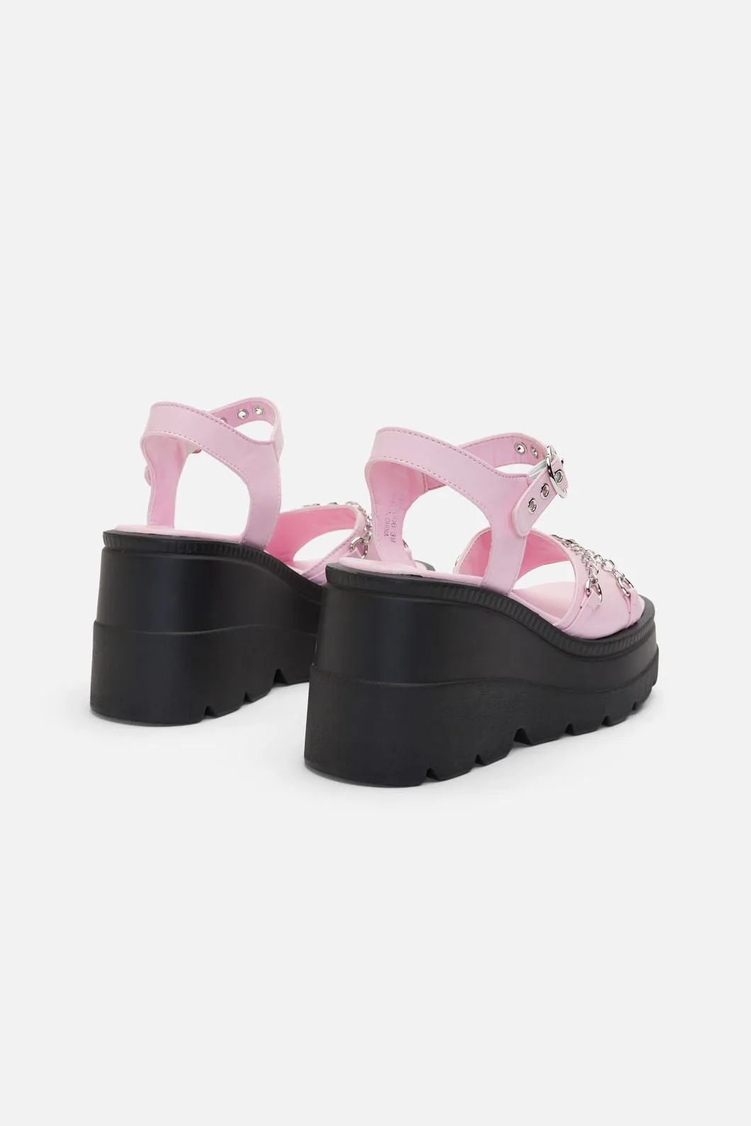 Heart Trim Platform Sandal