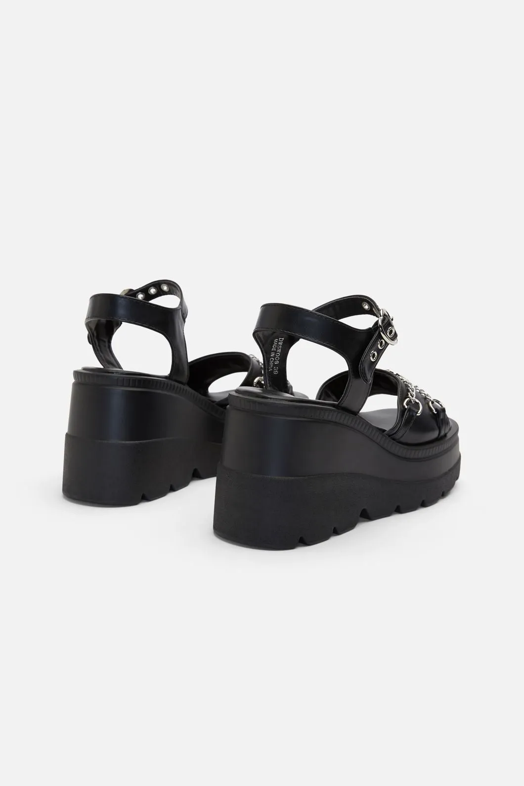 Heart Trim Platform Sandal