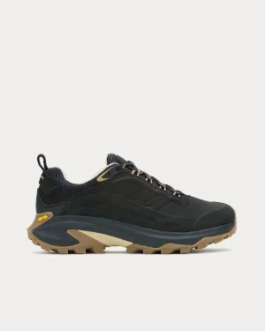 Moab Speed 2 Leather Waterproof Black Running Shoes