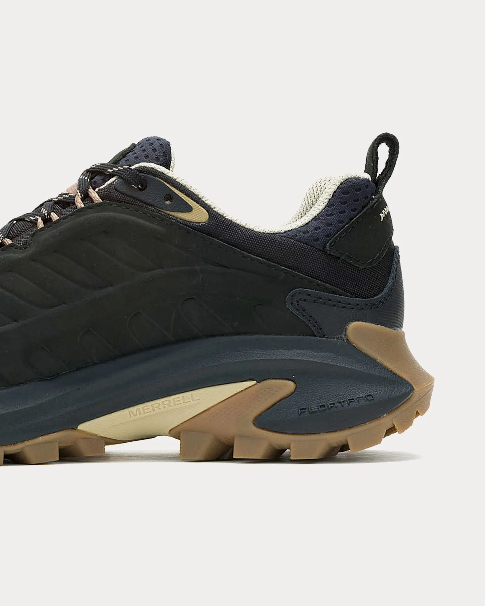 Moab Speed 2 Leather Waterproof Black Running Shoes