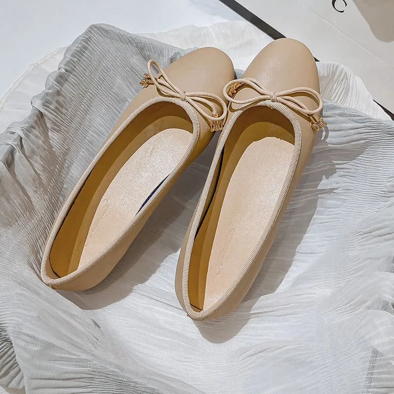 Nanccy Shallow Mouth Round Head Flat Women's Shoes