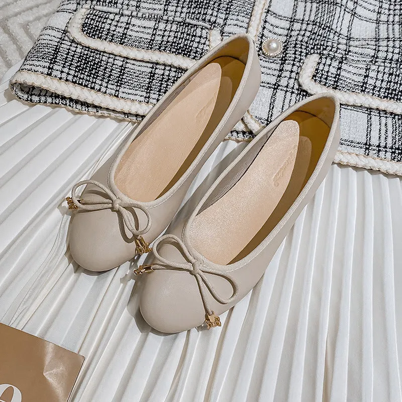 Nanccy Shallow Mouth Round Head Flat Women's Shoes