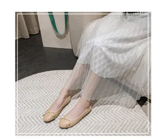 Nanccy Shallow Mouth Round Head Flat Women's Shoes