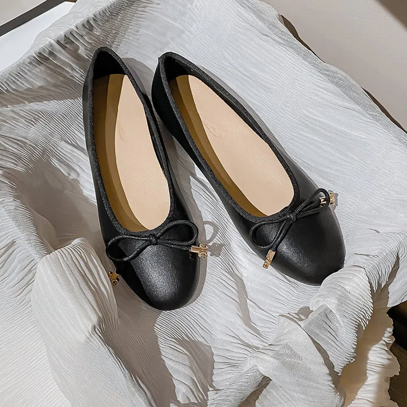 Nanccy Shallow Mouth Round Head Flat Women's Shoes