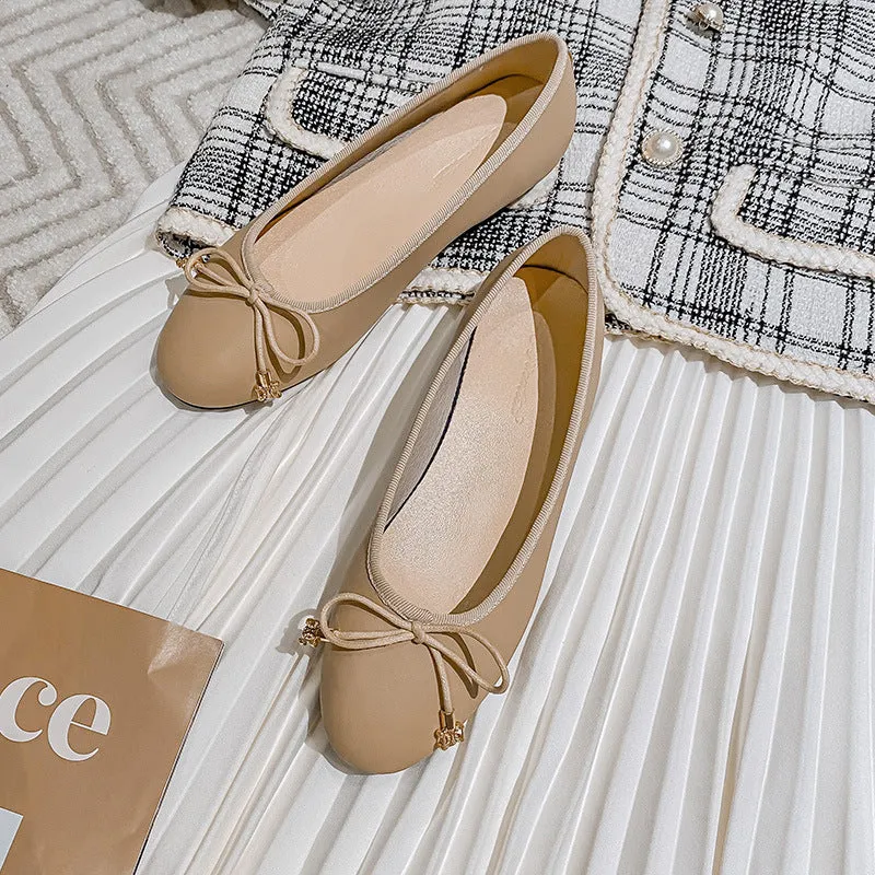 Nanccy Shallow Mouth Round Head Flat Women's Shoes