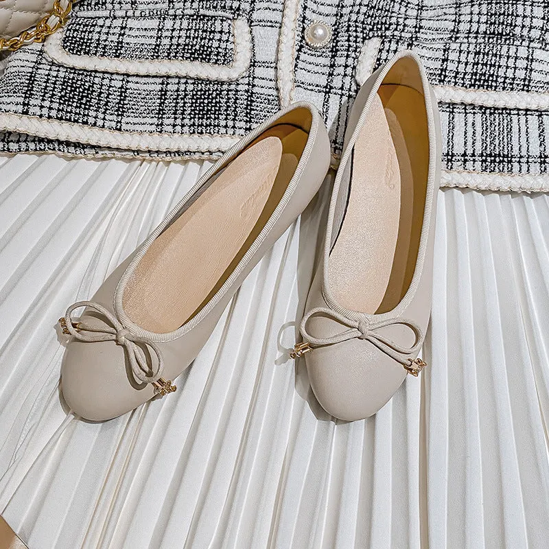 Nanccy Shallow Mouth Round Head Flat Women's Shoes