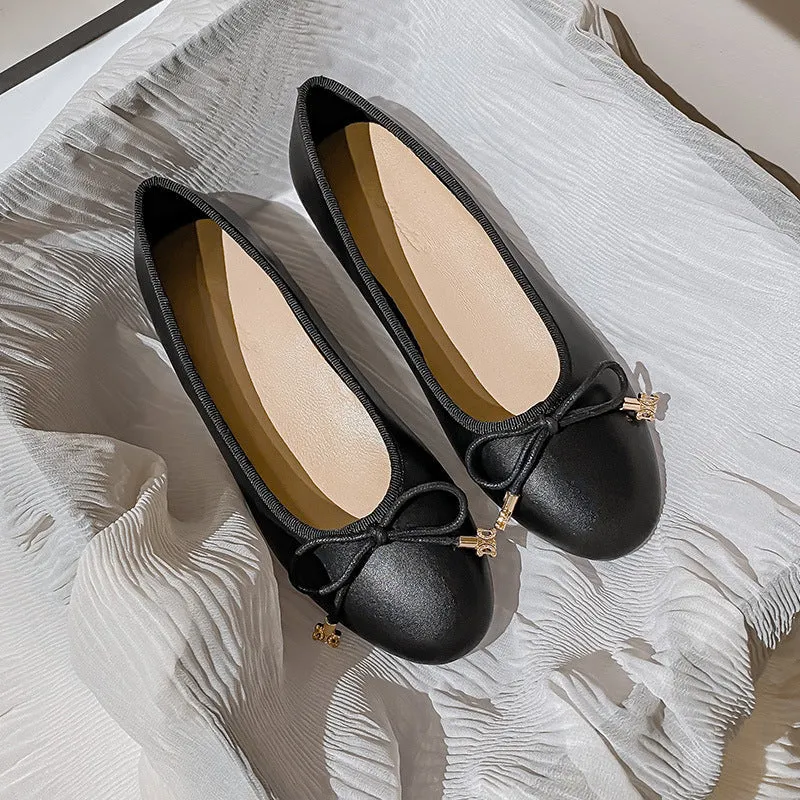 Nanccy Shallow Mouth Round Head Flat Women's Shoes