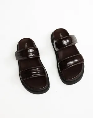 Pivot Slides (Chocolate Croc) - By Therapy