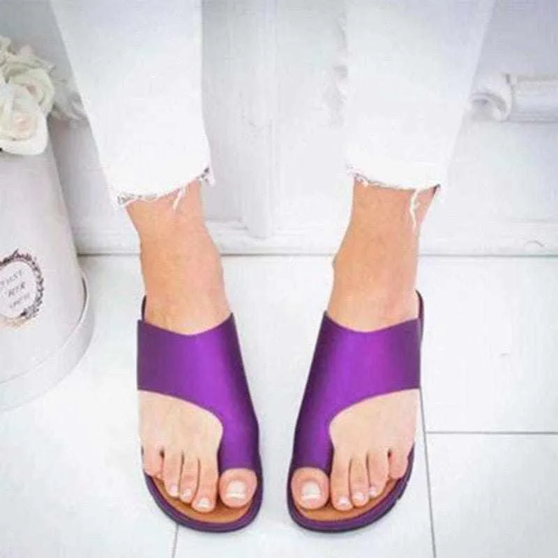 Women's Orthopedic Corrector Sandals/Flats Soft PU Leather Shoes