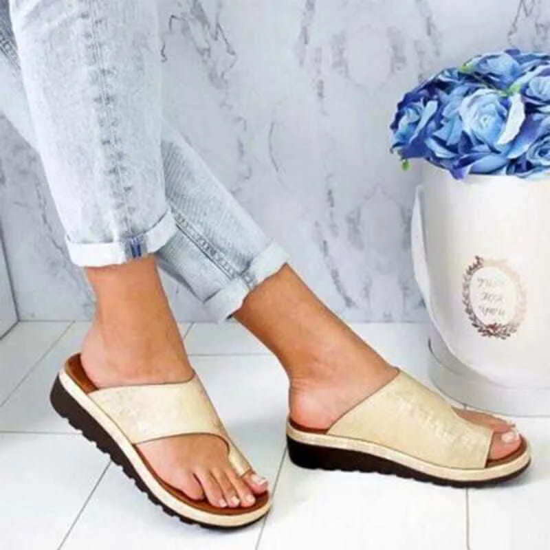 Women's Orthopedic Corrector Sandals/Flats Soft PU Leather Shoes