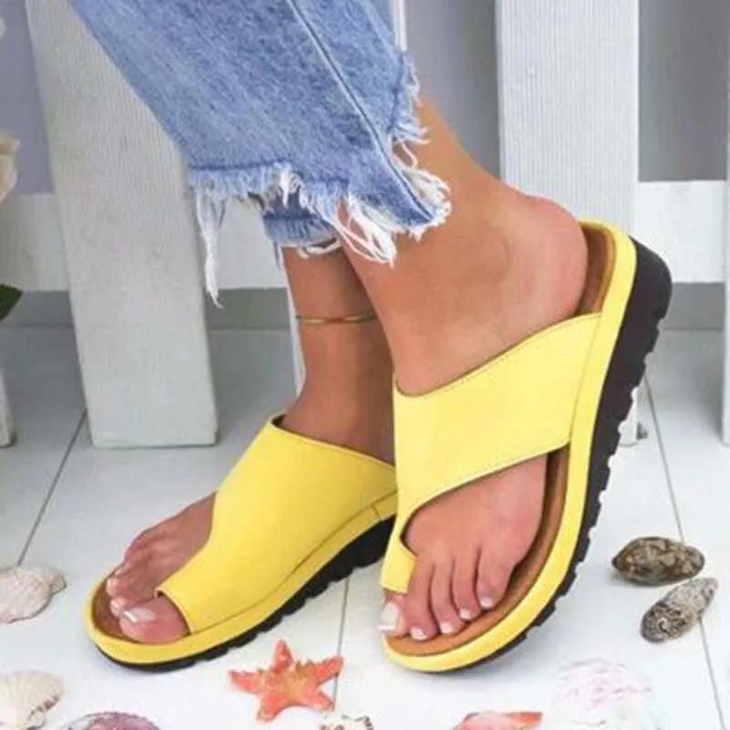 Women's Orthopedic Corrector Sandals/Flats Soft PU Leather Shoes